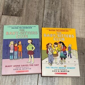 Scholastic The Baby-Sitters Club Graphic Novels - Pink and Yellow Covers